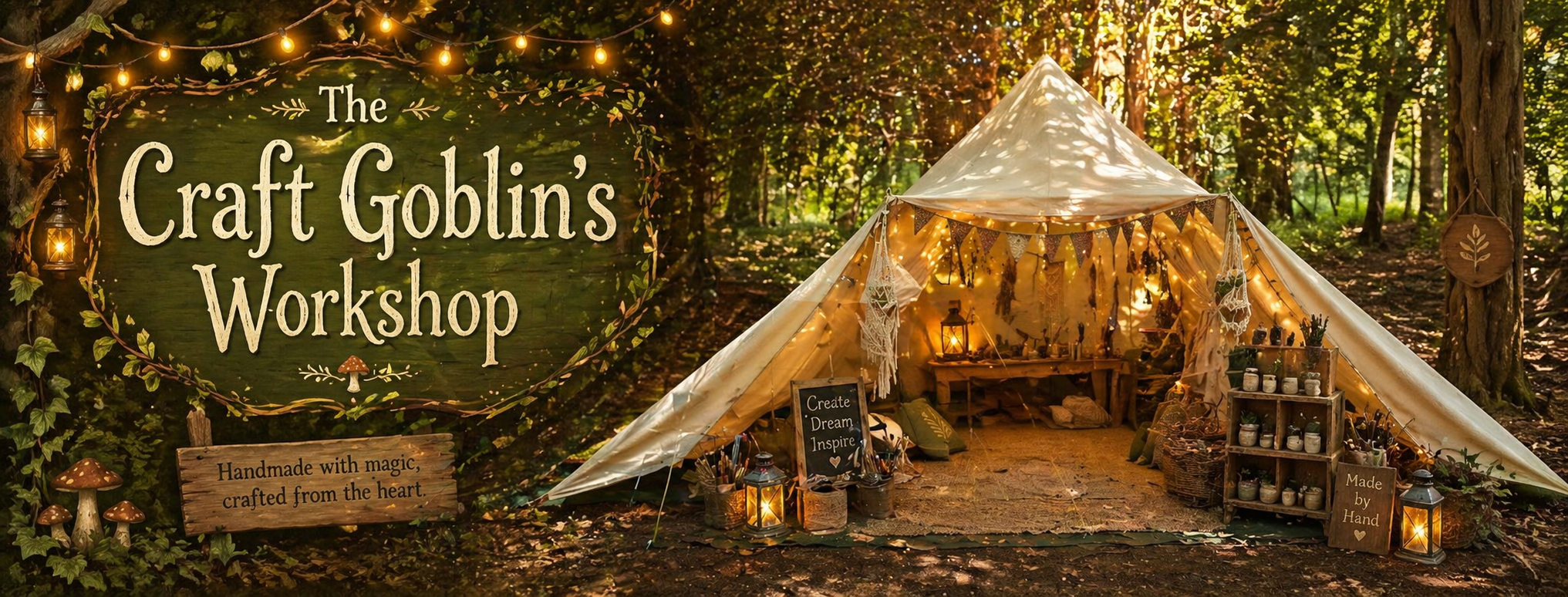 Woodland tent workshop photo