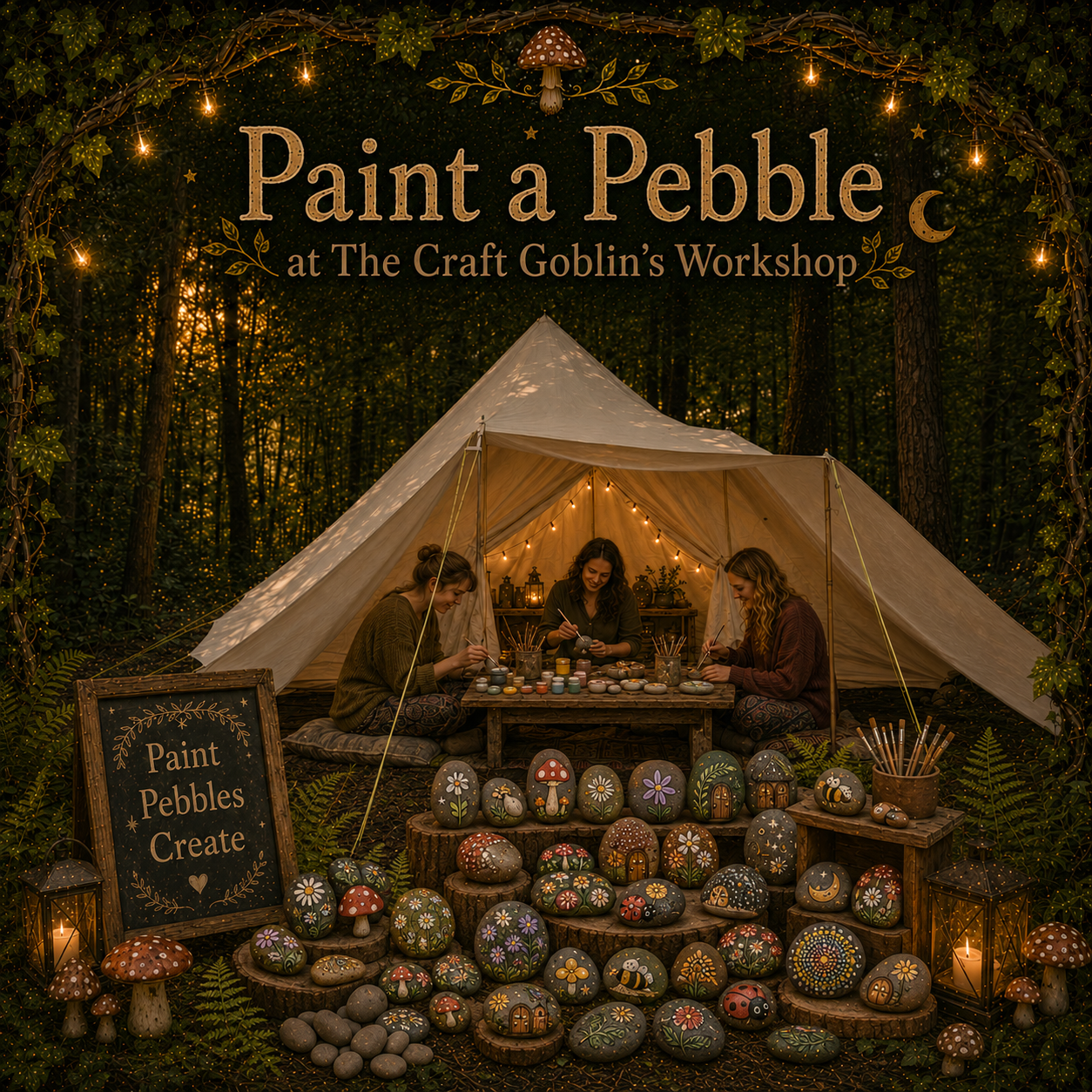 Paint a Rock workshop artwork