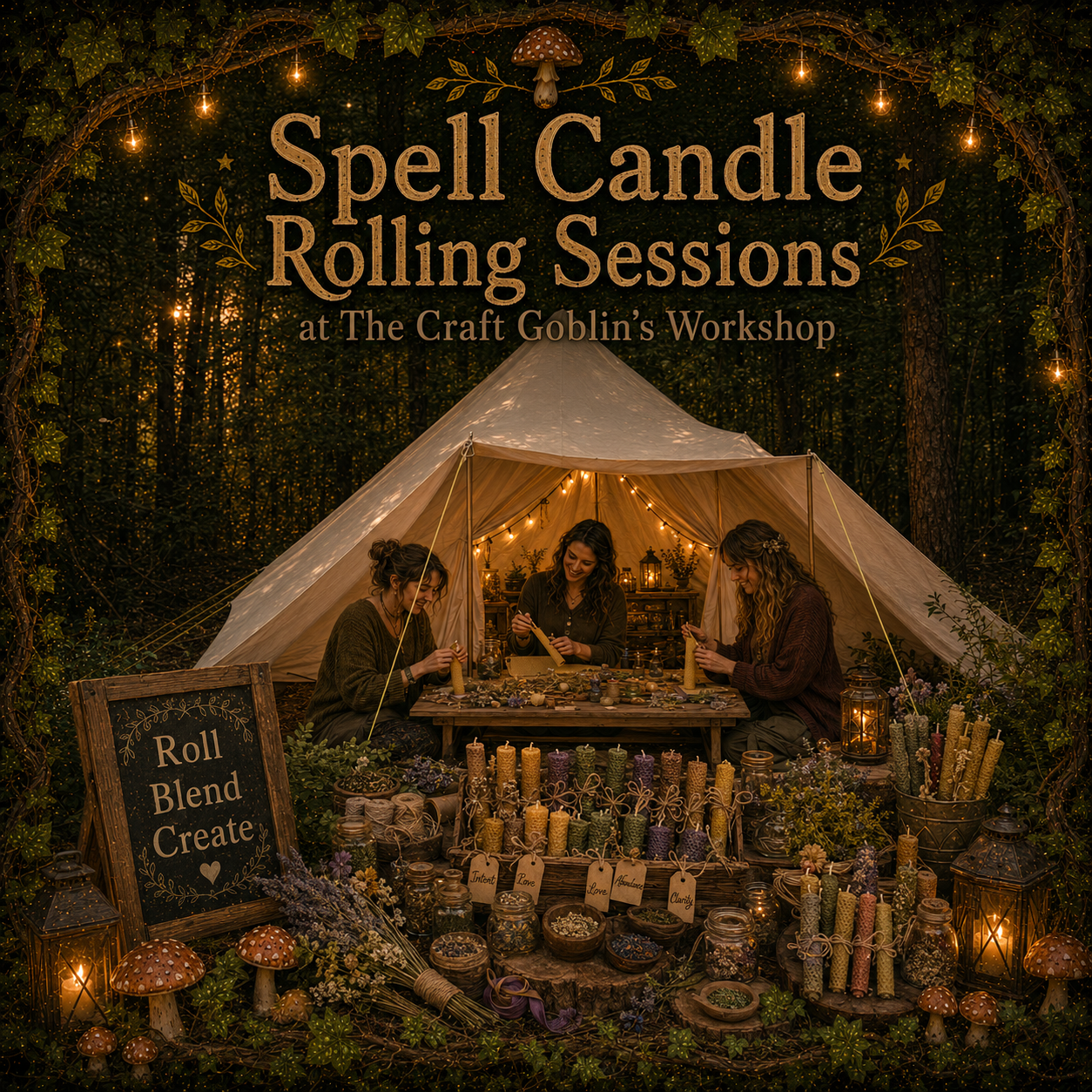 Create a Spell Candle workshop artwork
